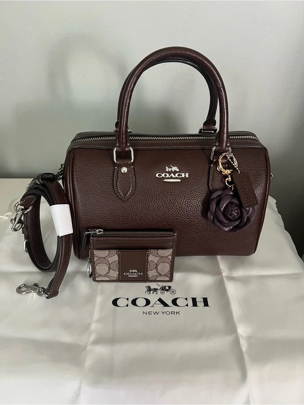 Coach Rowan Maple Satchel and ID card Holder